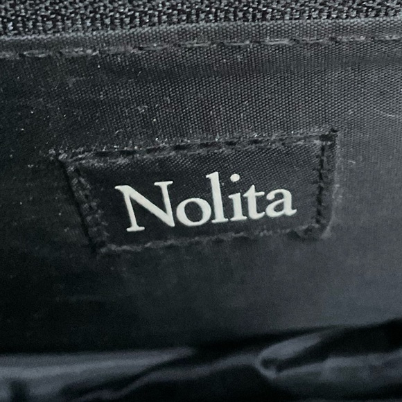 Nolita round cut out handle brocade colorful asian fabric modern purse bag - Picture 8 of 15